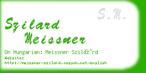 szilard meissner business card